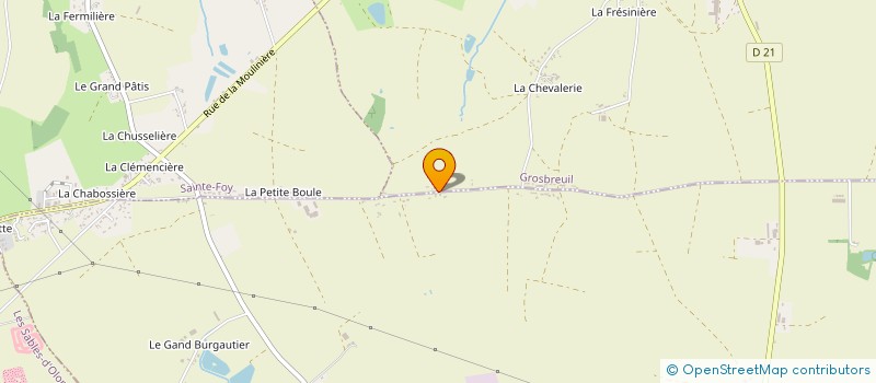 localisation de l'entreprise MONSIEUR MATHIEU RAIMBAUD à GROSBREUIL