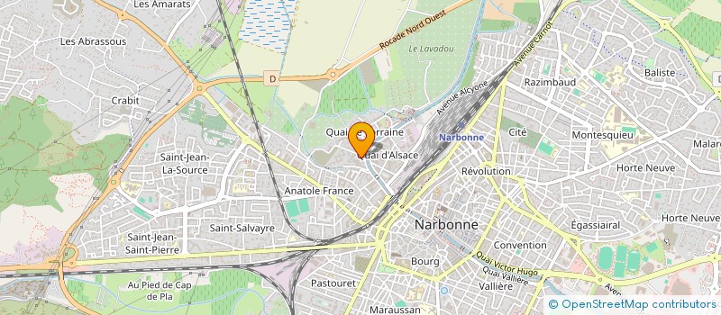 localisation de l'entreprise MONSIEUR MATHIEU RAKOTONDRAZANANY  NARBONNE