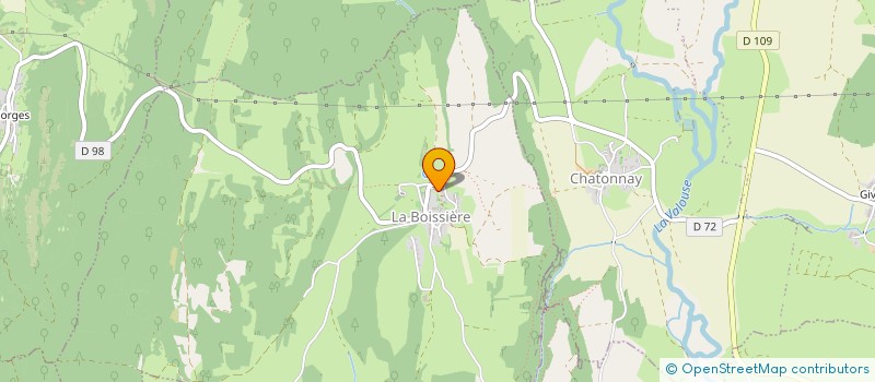 localisation de l'entreprise MONSIEUR MATHIEU RAMONET  LA BOISSIERE