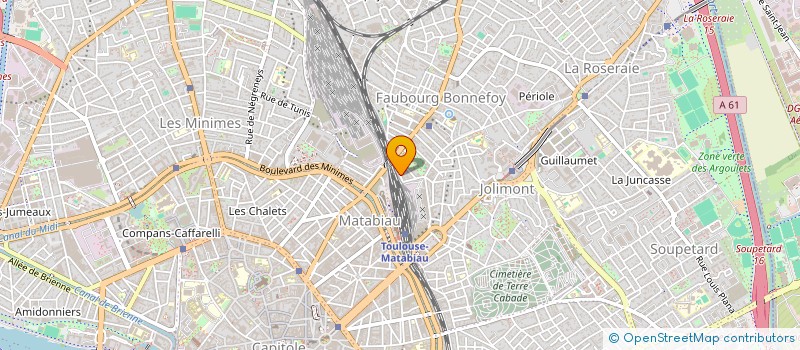 localisation de l'entreprise MONSIEUR MATHIEU RAPEAUD à TOULOUSE