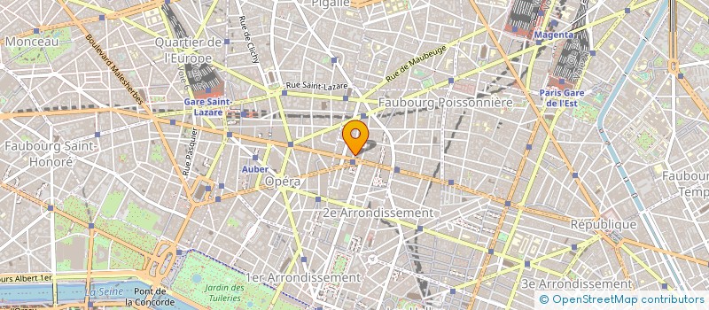 localisation de l'entreprise MONSIEUR MATHIEU RATHERY  PARIS