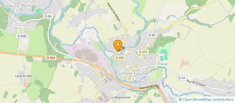 localisation de l'entreprise MONSIEUR MATHIEU RATON à LA FERTE-GAUCHER