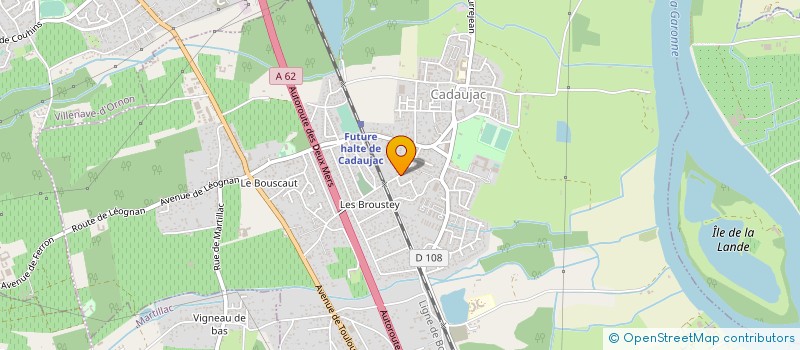 localisation de l'entreprise MONSIEUR MATHIEU RAVAUX à CADAUJAC