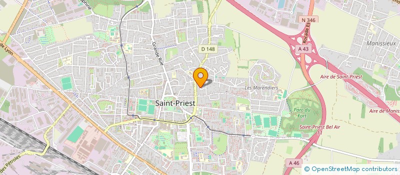 localisation de l'entreprise MONSIEUR MATHIEU RAVET  SAINT-PRIEST