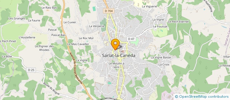 localisation de l'entreprise MONSIEUR MATHIEU RECOUVREUR  SARLAT-LA-CANEDA