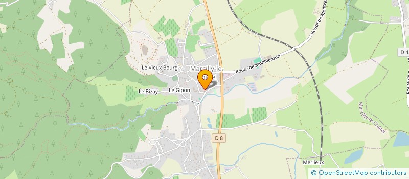 localisation de l'entreprise MONSIEUR MATHIEU REGEFFE  MARCILLY-LE-CHATEL