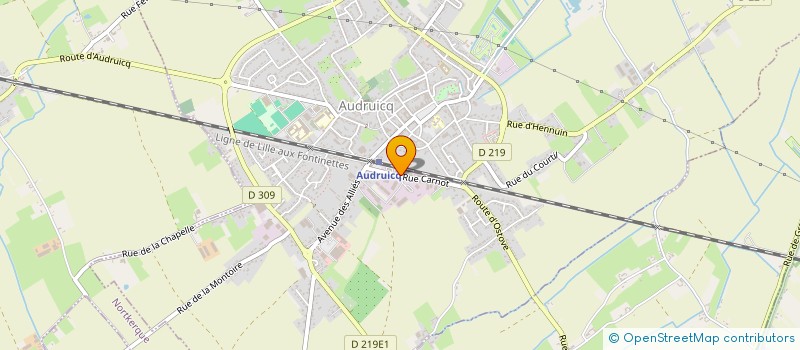 localisation de l'entreprise MONSIEUR MATHIEU RENAUX  AUDRUICQ