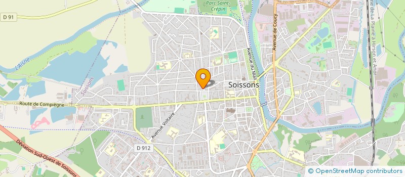 localisation de l'entreprise MONSIEUR MATHIEU RENOUX à SOISSONS