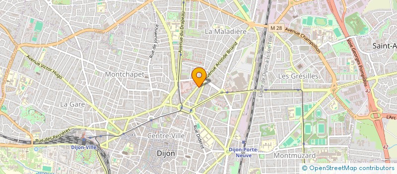 localisation de l'entreprise MONSIEUR MATHIEU REPEC à DIJON