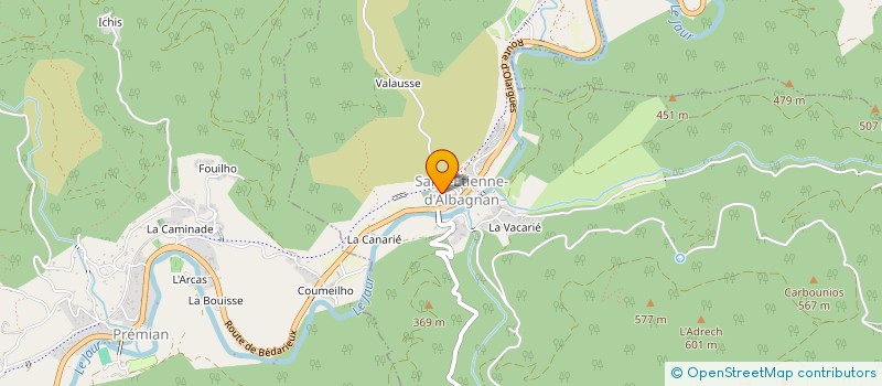 localisation de l'entreprise MONSIEUR MATHIEU REY  SAINT-ETIENNE-D'ALBAGNAN