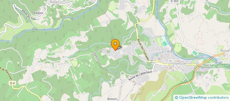 localisation de l'entreprise MONSIEUR MATHIEU REYNOUARD  JOYEUSE