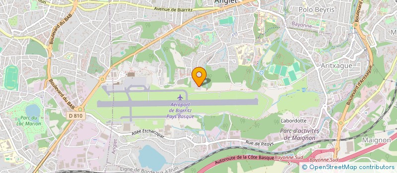 localisation de l'entreprise MONSIEUR MATHIEU RIBEIRO  ANGLET