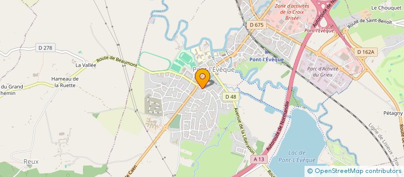 localisation de l'entreprise MONSIEUR MATHIEU RIBOT  LA FLECHE