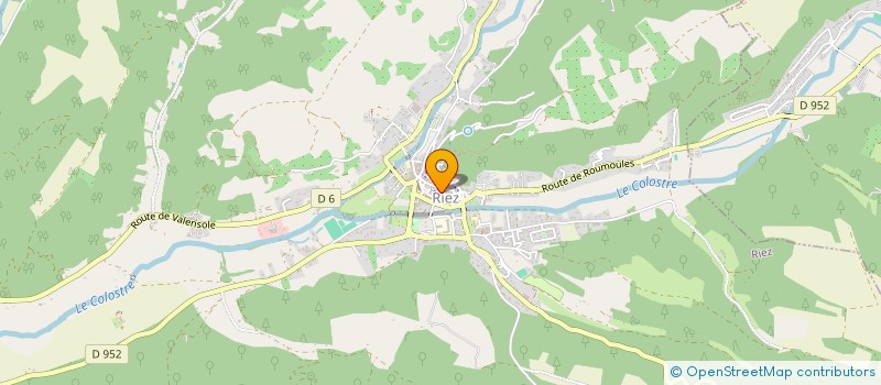 localisation de l'entreprise MONSIEUR MATHIEU RICCI  RIEZ