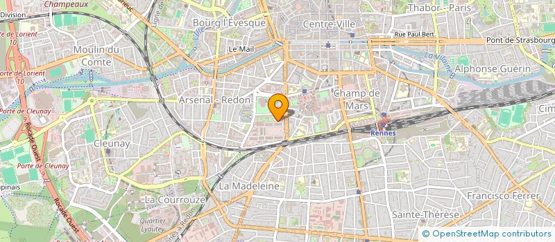 localisation de l'entreprise MONSIEUR MATHIEU RICHARD  RENNES
