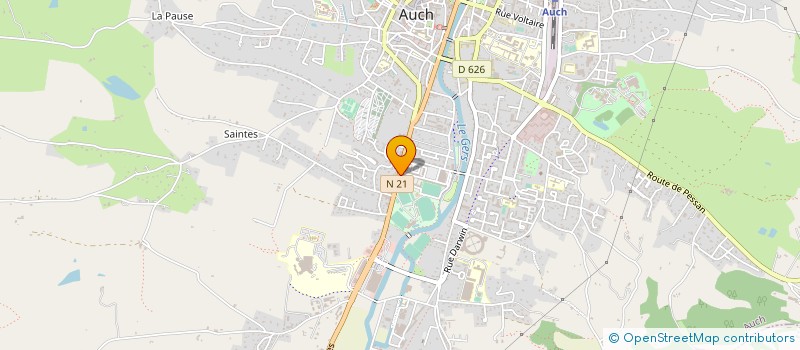 localisation de l'entreprise MONSIEUR MATHIEU RIGOULET à AUCH