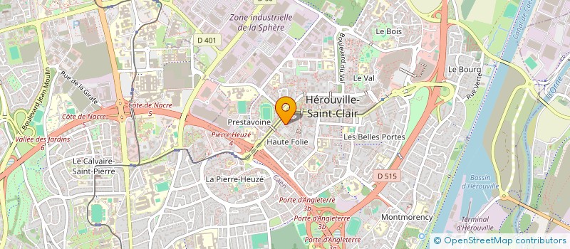 localisation de l'entreprise MONSIEUR MATHIEU RIVIERE  HEROUVILLE-SAINT-CLAIR