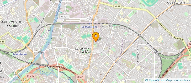 localisation de l'entreprise MONSIEUR MATHIEU ROBEDAT à LA MADELEINE