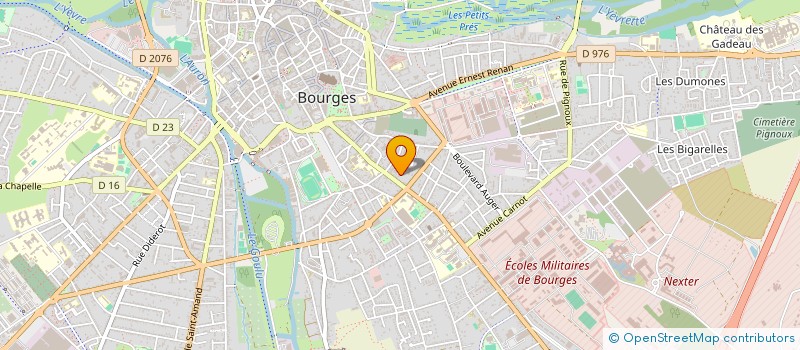 localisation de l'entreprise MONSIEUR MATHIEU ROBILLARD  BOURGES