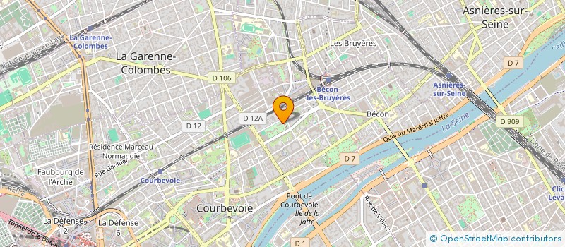 localisation de l'entreprise MONSIEUR MATHIEU ROCH à COURBEVOIE