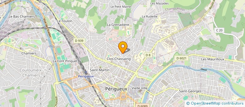 localisation de l'entreprise MONSIEUR MATHIEU ROCHE  PERIGUEUX