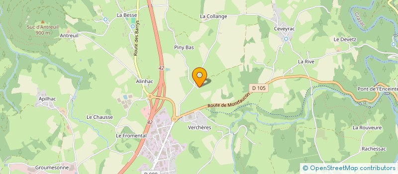 localisation de l'entreprise MONSIEUR MATHIEU ROCHER à YSSINGEAUX
