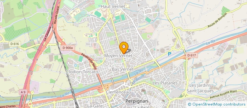 localisation de l'entreprise MONSIEUR MATHIEU ROGER  PERPIGNAN