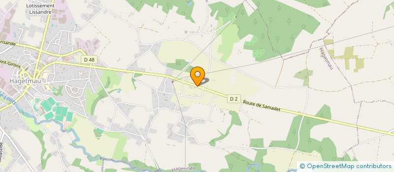 localisation de l'entreprise MONSIEUR MATHIEU ROGER  HAGETMAU