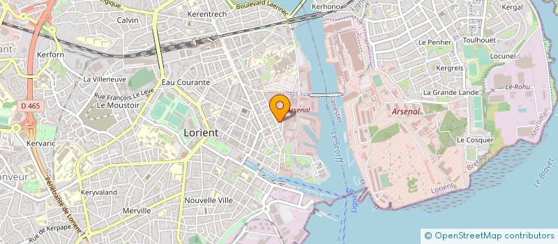 localisation de l'entreprise MONSIEUR MATHIEU ROLLAND  LORIENT