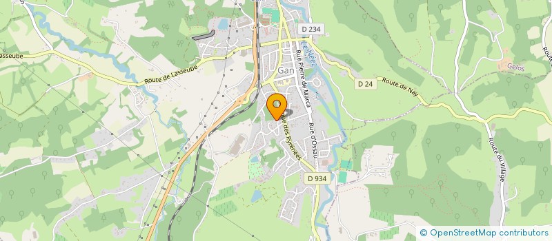 localisation de l'entreprise MONSIEUR MATHIEU RONCHEAU  GAN