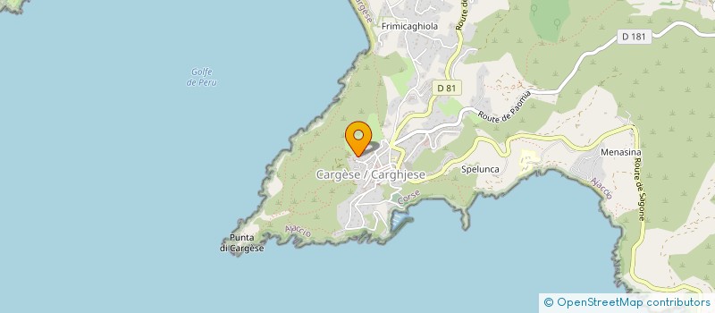 localisation de l'entreprise MONSIEUR MATHIEU ROSSI  CARGESE