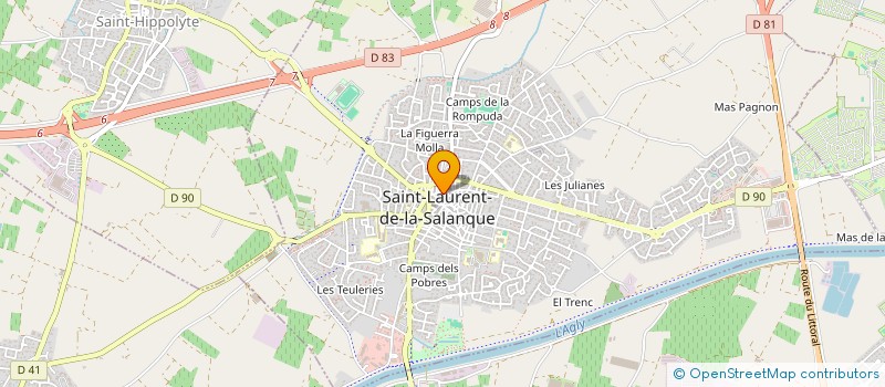 localisation de l'entreprise MONSIEUR MATHIEU ROSSIGNOL  SAINT-LAURENT-DE-LA-SALANQUE