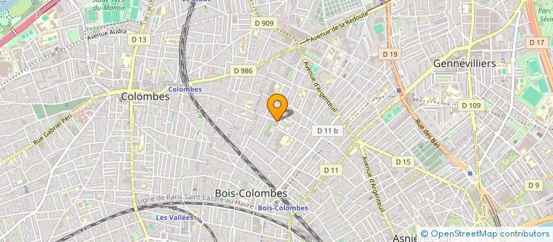 localisation de l'entreprise MONSIEUR MATHIEU ROUAULT à BOIS-COLOMBES
