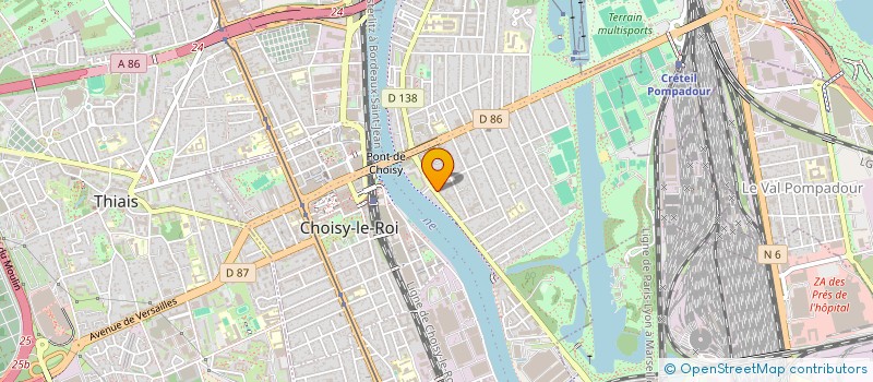 localisation de l'entreprise MONSIEUR MATHIEU ROULEAU  CHOISY LE ROI