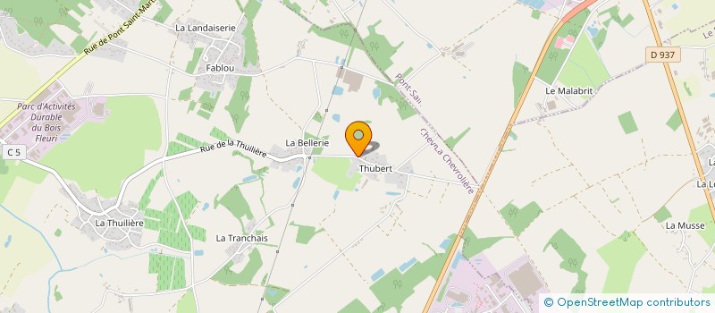 localisation de l'entreprise MONSIEUR MATHIEU ROUSSEAU  LA CHEVROLIERE