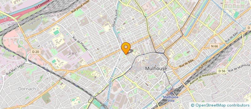 localisation de l'entreprise MONSIEUR MATHIEU ROUSSIN  MULHOUSE