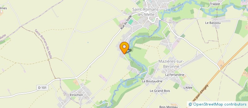 localisation de l'entreprise MONSIEUR MATHIEU ROUYEZ  SAINT-ROMANS-LES-MELLE