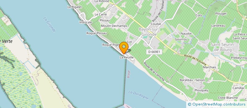 localisation de l'entreprise MONSIEUR MATHIEU ROY  BAYON-SUR-GIRONDE