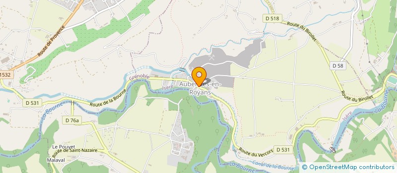 localisation de l'entreprise MONSIEUR MATHIEU RUBICHON  SAINT-JUST-DE-CLAIX