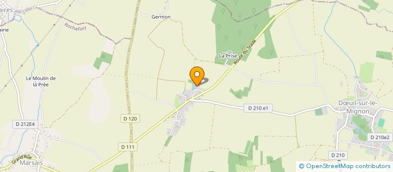 localisation de l'entreprise MONSIEUR MATHIEU RUDEAU  SAINT-SEVERIN-SUR-BOUTONNE