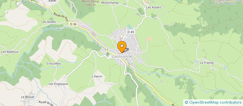 localisation de l'entreprise MONSIEUR MATHIEU RULIERE  LAUSSONNE