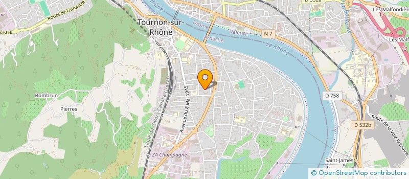 localisation de l'entreprise MONSIEUR MATHIEU RUSSO à TOURNON-SUR-RHONE