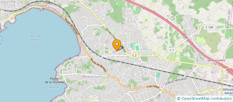 localisation de l'entreprise MONSIEUR MATHIEU SAINSERE  SANARY-SUR-MER