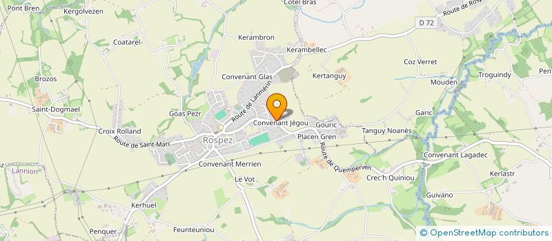 localisation de l'entreprise MONSIEUR MATHIEU SAINT-MICHEL  ROSPEZ