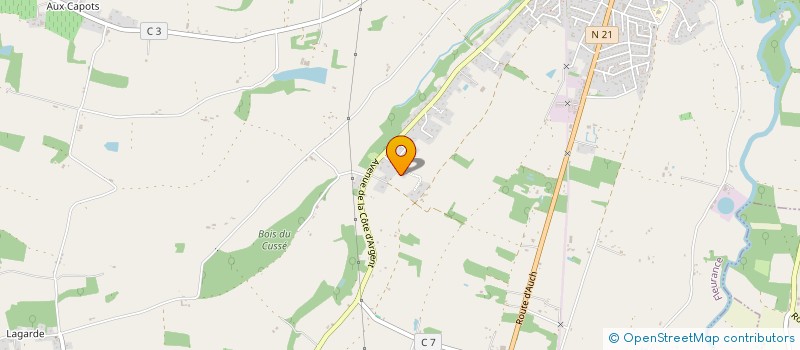 localisation de l'entreprise MONSIEUR MATHIEU SAINT SUPERY  FLEURANCE