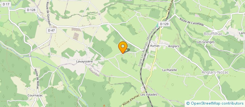 localisation de l'entreprise MONSIEUR MATHIEU SALANIE  ANGLARS-NOZAC