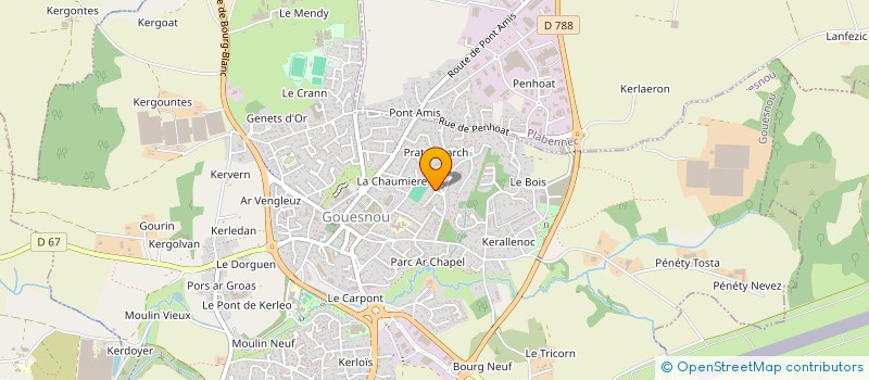 localisation de l'entreprise MONSIEUR MATHIEU SALAUN  GOUESNOU