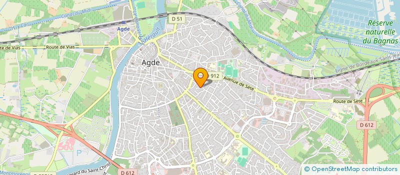 localisation de l'entreprise MONSIEUR MATHIEU SALVIGNOL  AGDE