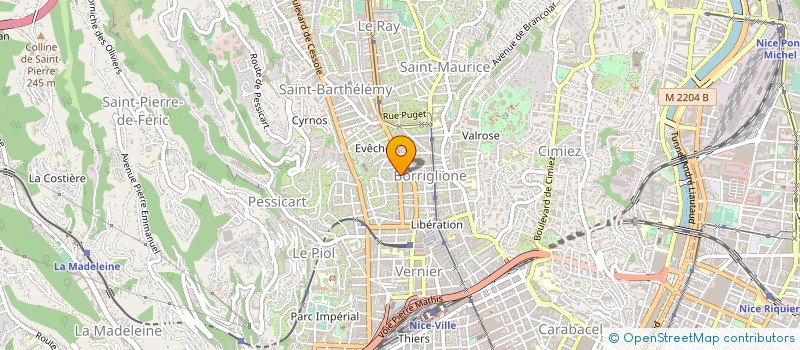 localisation de l'entreprise MONSIEUR MATHIEU SANDOU à NICE