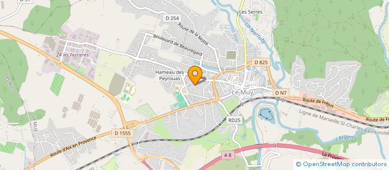 localisation de l'entreprise MONSIEUR MATHIEU SANTORO  LE MUY